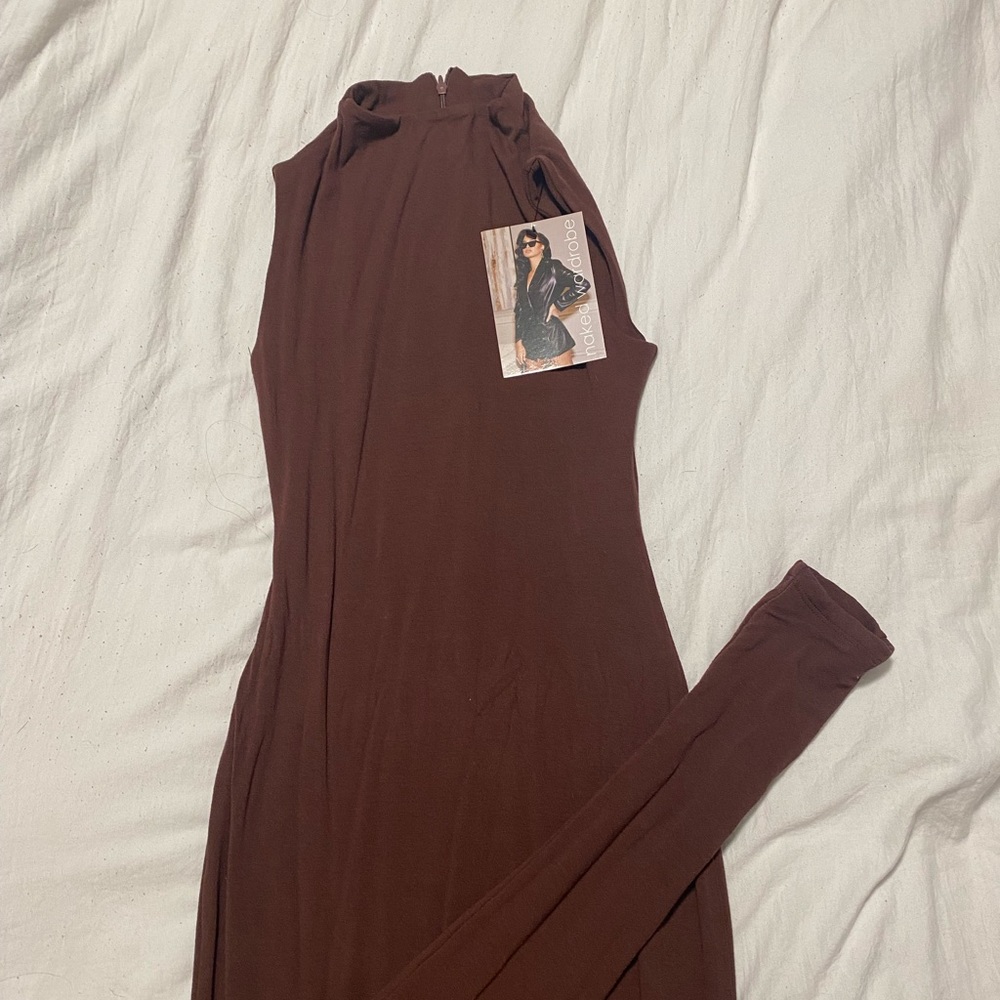 NAKED WARDROBE mock neck jumpsuit